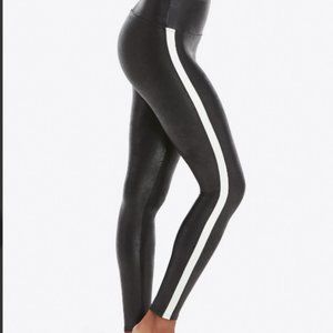 Spanx Faux Leather Side Stripe Legging